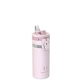 Sparrow Borraccia Termica Bambini- 500ml - TouchFlow Bottiglia Termica Acciaio Inox - Senza BPA Borracce Termiche con Cannuccia per Palestra, Sportiva, Campeggio