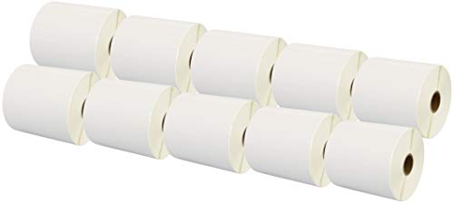 10 Compatibles Rollos 100mm x 50mm Etiquetas térmica directa para Zebra GK420d GK420t GC420d GX420d GX420t GC420t GX430t GT800 LP2844 TLP2844 Citizen CL S521 CL S621 CL S631 (1000 Etiquetas por Rollo)
