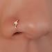 Fake Nose Hoop 24 Gauge Gold Filled Fake Nose Ring - No Piercing Needed Nose Jewelry With White Opal - Thin Nose Cuff 8mm - Handmade Body Jewelry Unisex - No Piercing Nose Rings