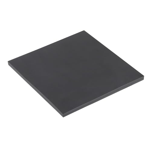 Image of Expanded PVC Plastic Sheet 0.6 inch Thick, 12 inchx12 inch Lightweight Rigid Foam Sheet, [for Crafts Signage Displays Digital Screen Printing] - Black / 1 Pcs