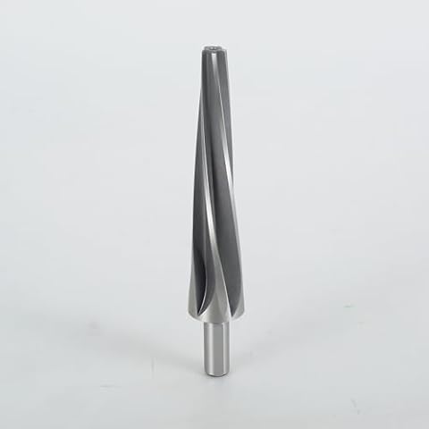 CRNXOMP 7 Degree Ball Joint Tapered Reamer High-Speed Tool Steel Tapered Ball Joint Reamer 1/2"" Non-Slip Shank 5-Spiral Flutes Car Reamer Multipurpose Tapered Reamer Drill Bit for Automotive(one) Cover