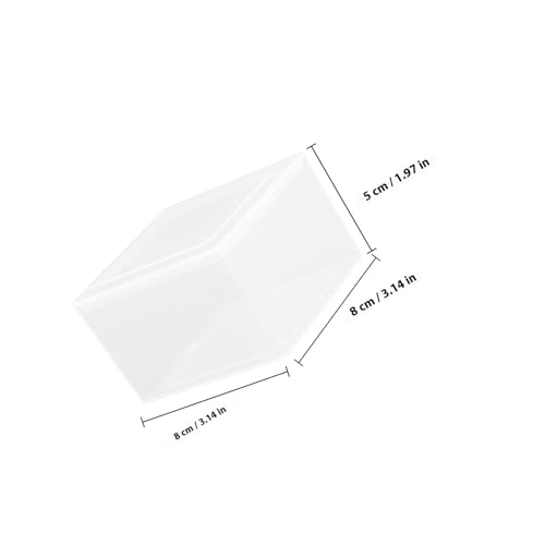 TOBBOMEY 6個 小型クリア収納ケース 蓋付きヒンジ式プラスチックボックス 小物整理用 透明コンテナ 硬貨 ジュエリー ハードウェアパーツ収納