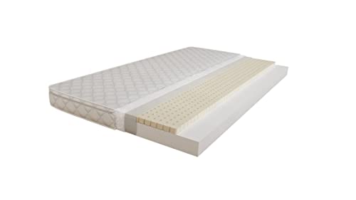 BDW Die Matratze Latex-Schaum passt Sich dem Körper an und sorgt so für einen gesunden und komfortablen Schlaf. Antiallergisch, extrem strapazierfähig und luftig (190 x 90)
