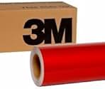 3M Gloss Dragon Fire Red Vinyl Film Wrap 12 Inches x 5 Feet Roll DIY Easy to Install Self-Adhesive 1080 Series