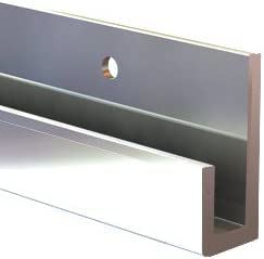 Stas Silver J-Rail Gallery Picture Hanging System Wall Mounted 3 Meter (Silver)
