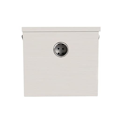 Interceptor de grasa para trampa de grasa, separador de aceite y agua de acero inoxidable de 25 L para fregaderos comerciales, filtro eficaz de residuos de grasa para restaurantes y comida para llevar