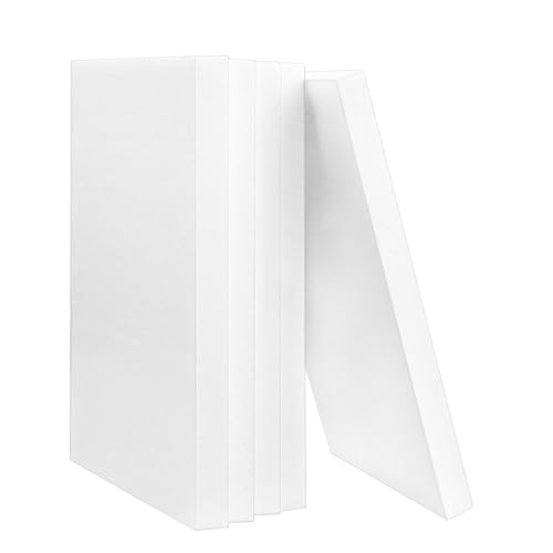 TAIANJI 5 Stück Schaumplatte Hartschaum Bastelplatte Modell Weiß Hartschaumstoff DIY Handgefertigt Hartschaumplatte für Landschafts Modellierung (30x20x2cm)