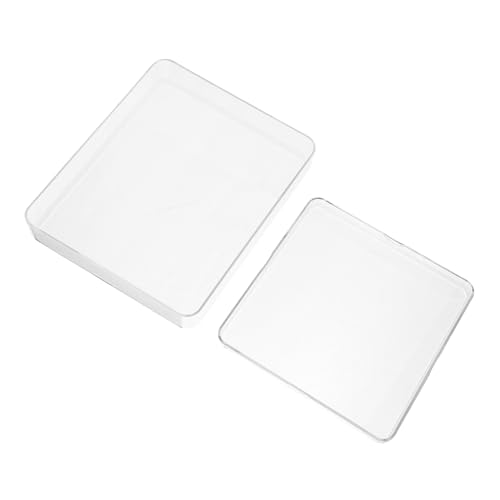 GRIRIW 2Piezas Pesaje De Plástico Para Báscula Digital De Cocina De Unidades Medición Transparente Para Pesar Ingredientes Con Precisión