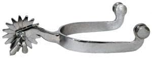 Showman Men's Size Nickel Plated Jingle Bob Spurs