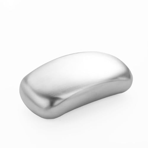 HOOPLE Stainless Steel Soap Bar for Hands Odor Remover for Garlic Fish & Onion Smells Reusable Metal Soap for Kitchen Cooking & Outdoor Use Dishwasher Safe
