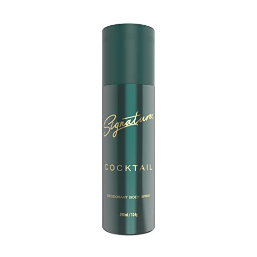 Signature Cocktail Deodorant Body Spray – 10 International Scents in One | Long-Lasting Premium Unisex Body Deo for Men & Women | Floral Fruity Perfume Fragrance - 200ml