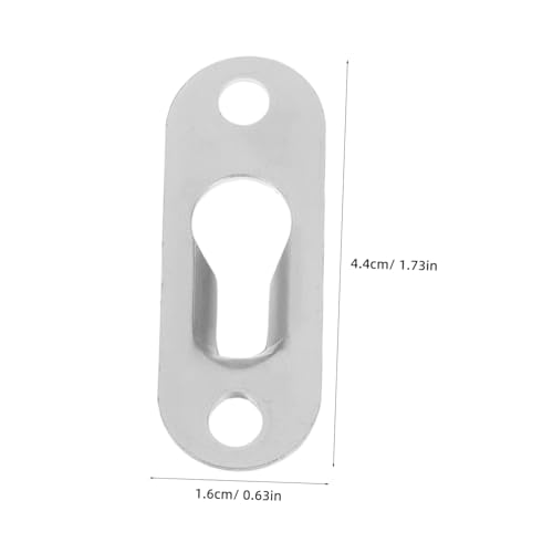 Image of 20pcs Metal Keyhole Hanging Brackets for Mirrors and Picture Frames Heavy Duty Wall Mount Hardware Screws for Home Decoration and Secure Display