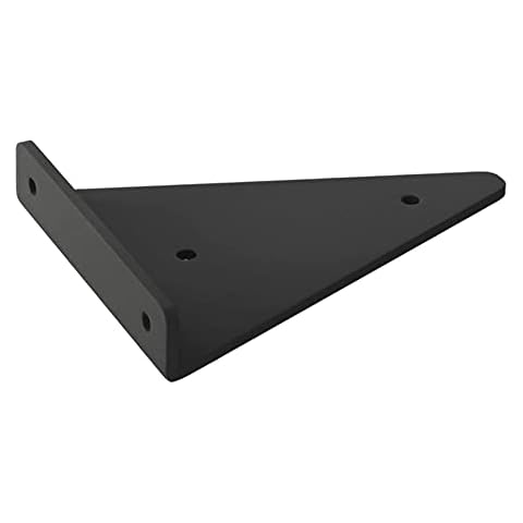 KOOEIN Brackets for Shelving,Hidden Triangle Support X2,Wall Bookshelf,Floating Storage Frame,Decorative Rack for Living Room,European Style,with Accessories,Black,8x10cm/3x4in Cover