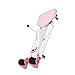 RiToEasysports Leg Stretcher Machine, Adjustable Heavy Duty Leg Split Machine Split Stretcher with Roller Wheels for Adults Children (Pink (No Backrest