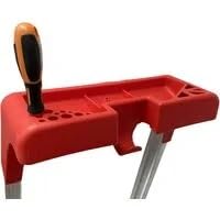 inferramenta Scala Scaletto 7 Gradini per uso professionale in Alluminio Portata 150 Kg Certificazione EN 131 Con Vano Portaoggetti
