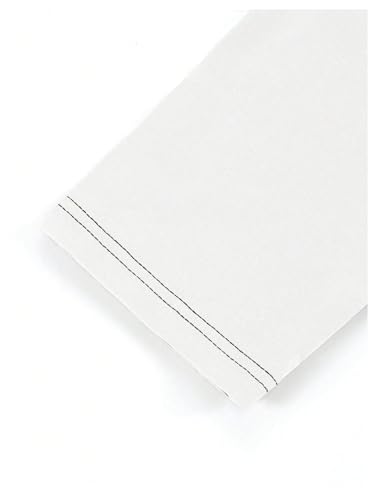 GORGLITTER Men's Y2k Goth Shirt Jersey Letter Graphic Color Block Oversized Long Sleeve Crewneck Vacation Tee Tops4