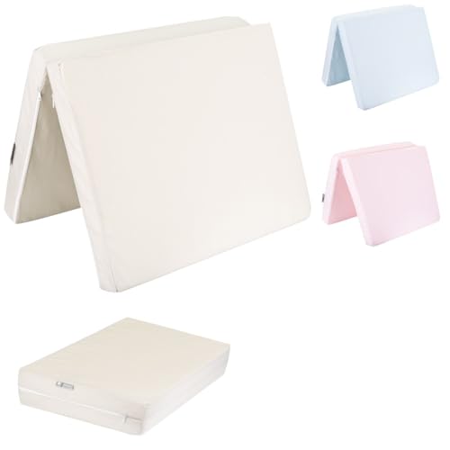 Kikkaboo Mini materasso pieghevole culla Dream Big 80 x 45 x 5 cm sfoderabile, colorazione:beige