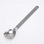 Titanium Spork Long Handle Polished Bowl 9 inch 230mm Camping Backpacking Essential Utensil - Image 6