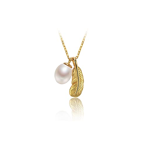 Colliers collier de perles argent 925 pour femme avec pendentif d'eau douce