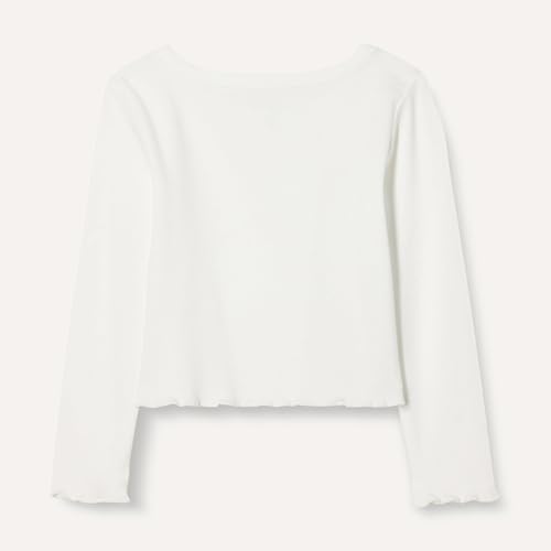 Image of Amazon Essentials Girls and Toddlers' Long-Sleeve Cropped Rib Top