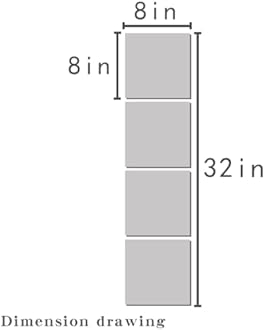 Vandlciad 4 Pack Acrylic Mirrors for Wall,8 x 8 Inch Self Adhesive Frameless Small Mirror Tiles, Flexible Plastic Mirror Sheets for Bedroom Home Gym Door (8 * 8 inch)