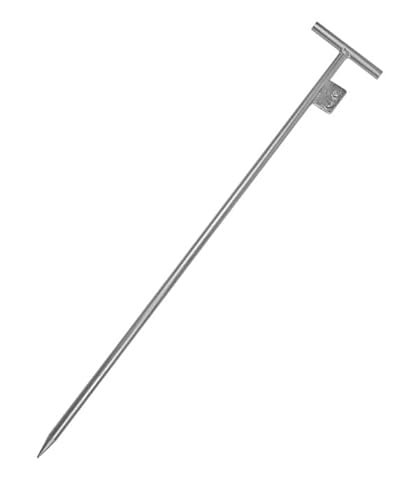 Grounding Rod, Industrial Grade Steel Made Galvanized Grounding Bar, Lightning Protection Tool for Electric Fences Antennas Household Grounding Wire Lightning Rod (Color : A, Size : 1000mm)