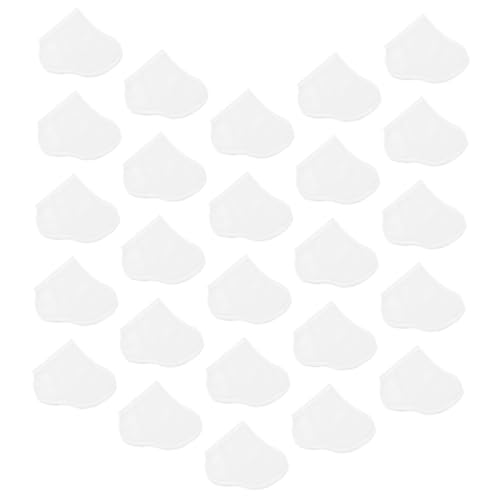 NULYLU 25 Pairs Foot Mask Shoes Toe Foot Patches Press on Nails Heels Grip Socks Feet Pilates Removers Feet Peeling Spa para Pies Pedicure Separators Non-Woven Fabric White