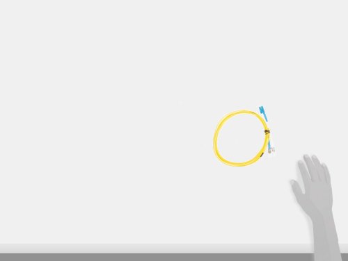 C2G 37476 Os2 Fiber Optic Cable - Lc-St 9/125 Duplex Single-Mode Pvc Fiber Cable, Yellow (9.8 Feet, 3 Meters) #TOP4