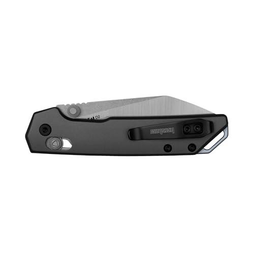 Image of Kershaw Mini Iridium Folding Pocket Knife, 3 inch D2 Steel Blade, DuraLock, Aluminum Handle, Pocketclip
