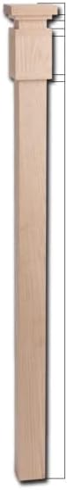Red Oak BASE-4000-4-1/2" x 21-3/4" - Base Sleeve for 3-1/4" Wood Newel Posts