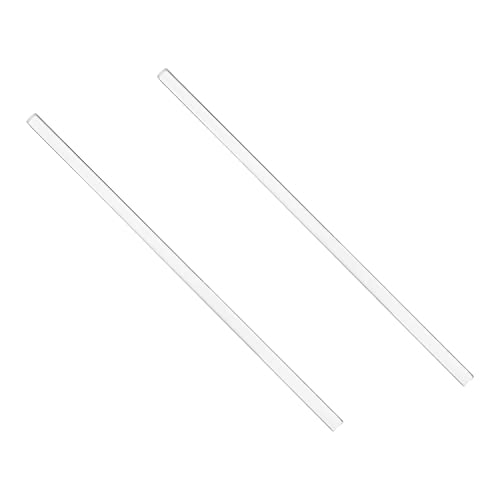 Fielect 4Pcs Clear Acrylic Round Rod Standard Plexiglas PMMA Bar Tolerance for DIY 6mm Diameter 250mm Height