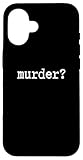 Dark Academia Aesthetic Murder Mystery Crime Case for iPhone 16
