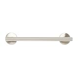 Seachrome 12" Coronado Decorative Oval Wall Mount Grab Bar, 1 ½" Diameter, Concealed Flanges, ADA Compliant, Satin Finish