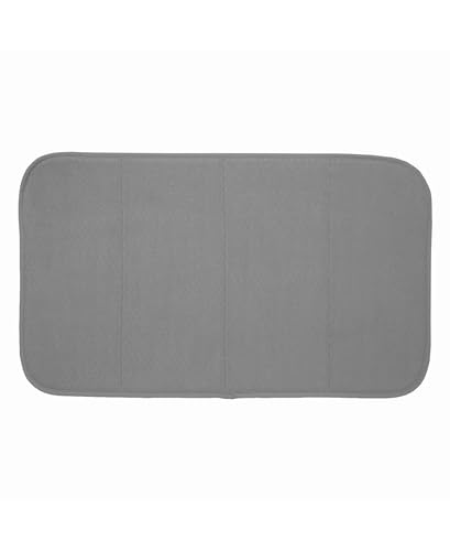 All-Clad Premium Reversible Dish Drying Mat for Kitchen: 16' x 28' Ultra-Absorbent, Long-Lasting, No Condensation, and Oversized for Large Pots and Pans - 1 Pack, Pewter