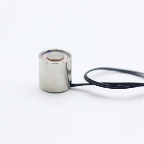 Electroimán redondo mini DC12V 10x10mm Solenoide con fuerza magnética de atracción 300g sin magnetismo sin energía 1 pieza miniatura 3