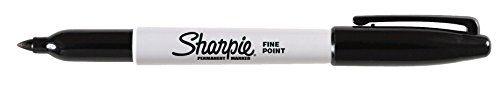 Image of SHARPIE Fine Point Permanent Markers, 1 Black Marker (30101PP) (Pack of 5)