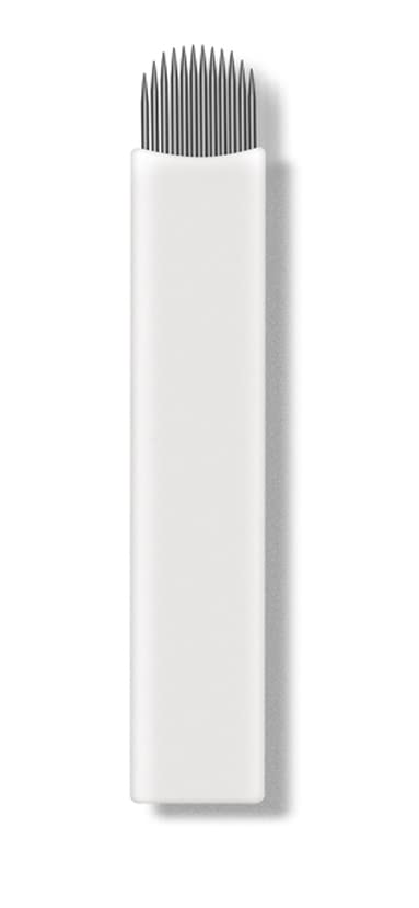 Dia 0.008 in 12U Nano cuchillas microblading agujas MZ BEAUTY tatuaje aguja 50pcs