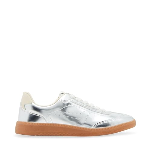 Steve Madden Steve Madden Women's Duo Sneaker, Silver, 8