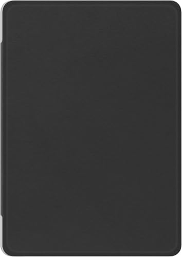 حافظة فاخرة من جلد البولي يوريثين لجهاز Kindle Paperwhite الجيل 11 واصدار Kindle Paperwhite المميز (6.8 انش، اصدار 2021) - غطاء مع خاصية التنبيه/السكون التلقائي (اسود شفاف)