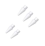 Tucana Puntas de silicona compatibles con Apple iPad Pencil de 1ª y 2ª generación (5 unidades), color blanco