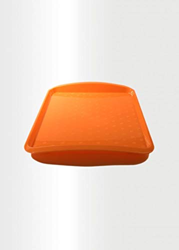 ECO Rectangular Heavy Duty Serving Tray (Orange, Medium), 42.5 x 30 x 2 cm - Image 2
