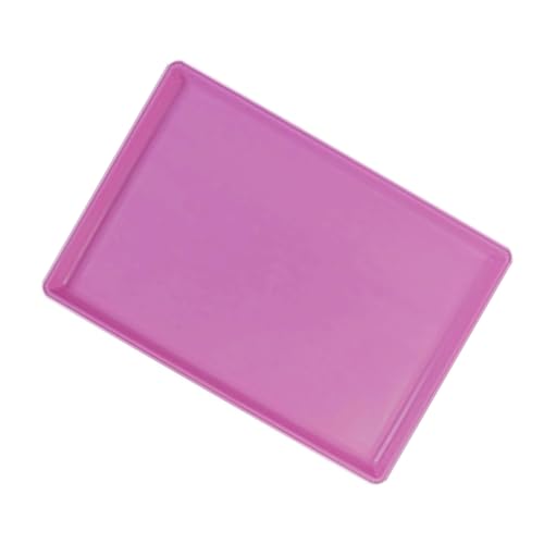 猫、犬、その他のペットのためのペットケージ箱交換トレイフードマット ピンク 縮れたエッジ74cm*49.5cm*3.7cm