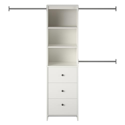 Image of Systembuild Beckett Closet Storage Organizer in White