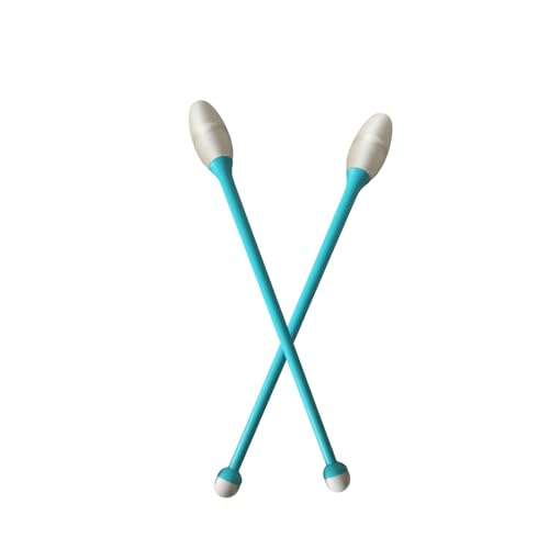 LIUHUO Rhythmic Gymnastics Clubs Bars Rubber Material Suitable Competitions Performances Six Colours Three Sizes Couple Blue White