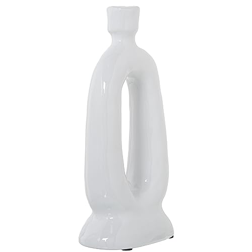 Palmatoria céramique blanche pour illuminer vos dîners de charme