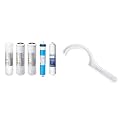 APEC FILTER-MAX90 US Made 90 GPD Complete Replacement Filter Set & WRENCH-HALF APEC Wrench For 10 inch Water Filter Housing 180° Half Circle
