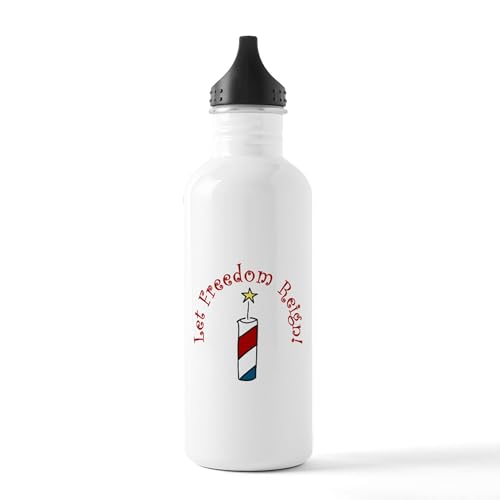 CafePress Let Freedom Reign Stainless Water Bottle 1 1.0L (34 oz) Stainless Steel Water Bottle