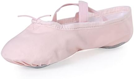 Stelle Ballet Shoes for Girls Boys Women Toddler Canvas Ballet Flats Slippers Dance Shoes for Toddler/Little/Big Kids(13ML, Ballet Pink)
