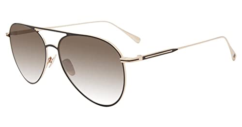 John Varvatos Men's V535 V/535 Black/Gold Pilot Sunglasses 61Mm #TOP13