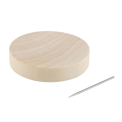 CENPEK 10 Sets Holzständer für Häkelpuppen mit Metallstift für handgefertigte Häkelpuppen und Filztiere